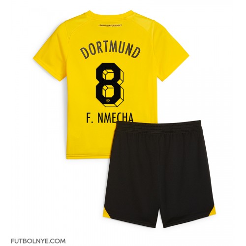 Camiseta Borussia Dortmund Felix Nmecha #8 Primera Equipación para niños 2023-24 manga corta (+ pantalones cortos)